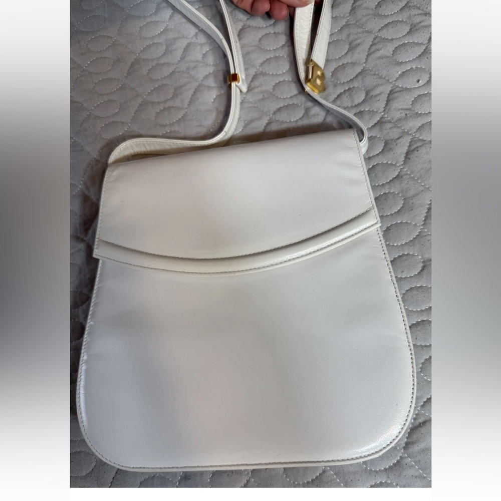 Bally White Vintage Crossbody Bag W/ COA